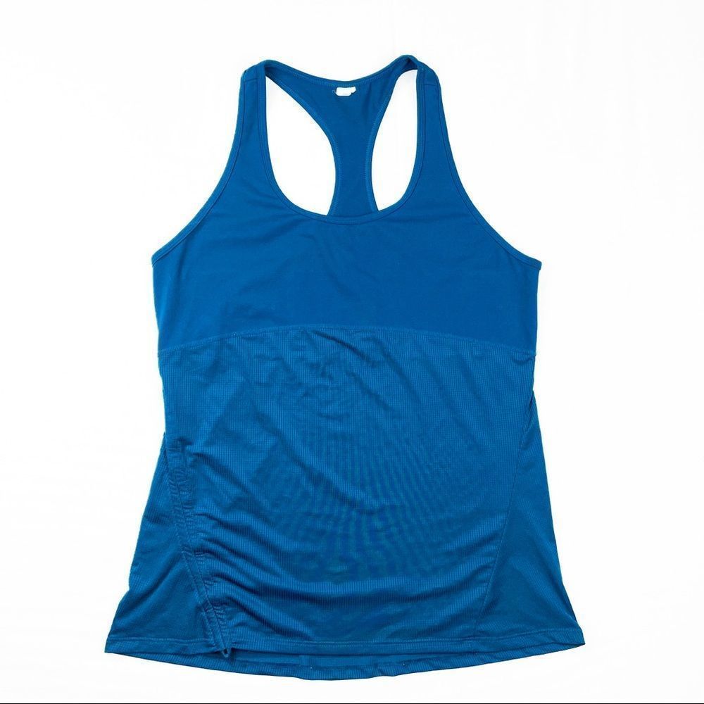 Fabletics Teal Racerback Tank Top size L